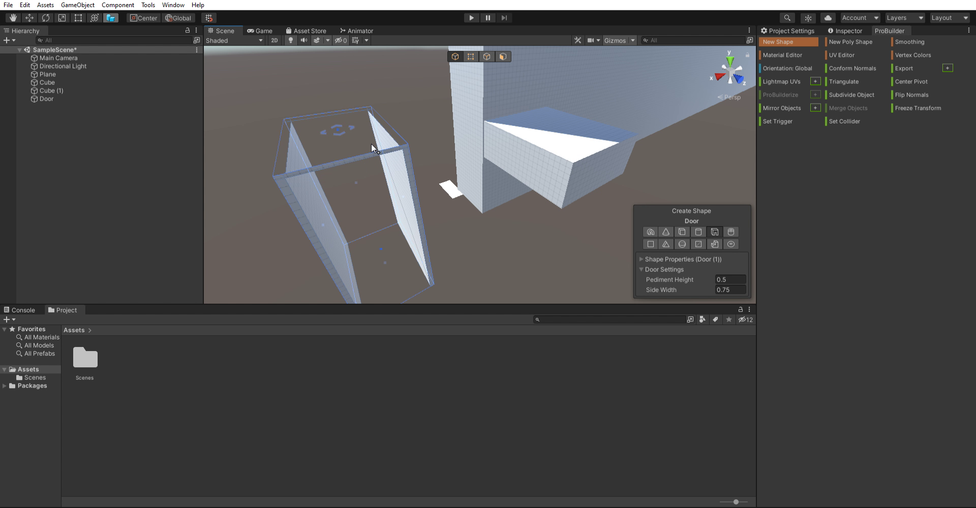 ProBuilder on Unity