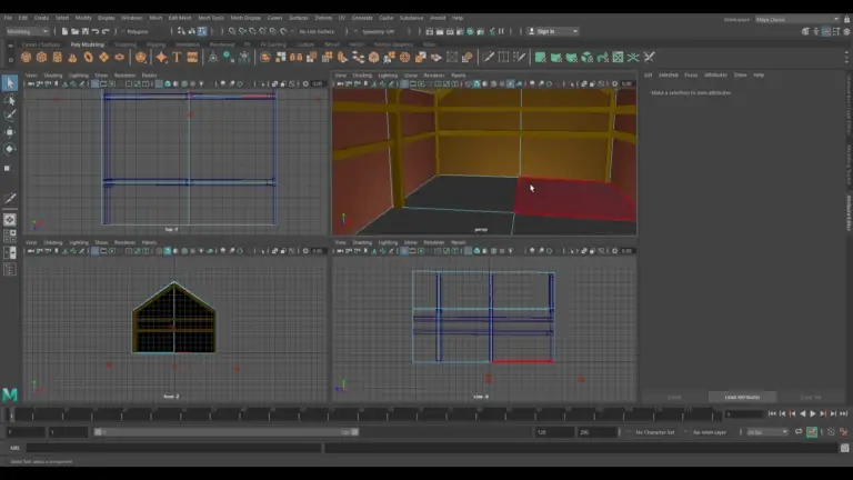 Splitting Polygons on Maya 3D