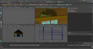 Adding Top Windows Using Cylinders in Autodesk Maya 2019